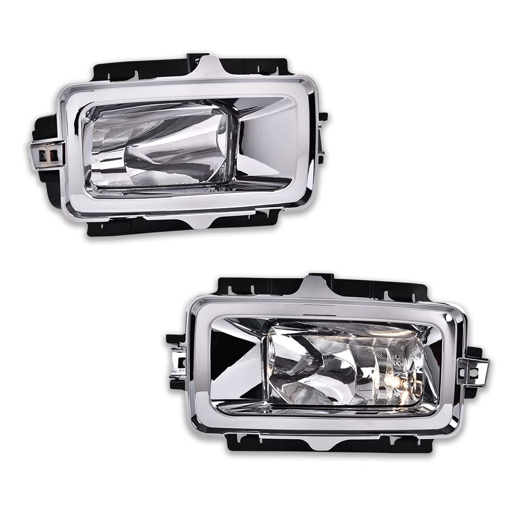 PIT66 Front Bumper Fog Light, Compatible with 2013-2015 Silverado Fog Lamp Assembly Driver & Passenger Side Left/Right Fog Lamp Accessories, faros antiniebla