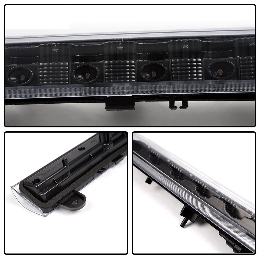 PIT66 LED 3rd Brake Light, Compatible with 00-06 Chevy Suburban/Tahoe (Except Barn Door)/00-06 Gmc Yukon/Yukon Xl/Yukon Denali (Except Barn Door) Clear Lens Black Housing