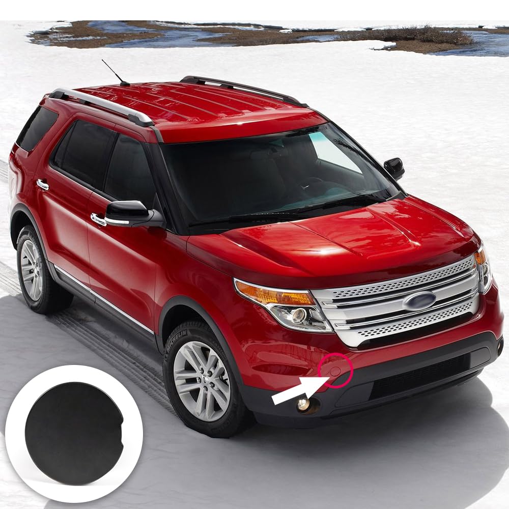 PIT66 Front Bumper Tow Hook Cover Cap Fit Ford Explorer 2011-2015