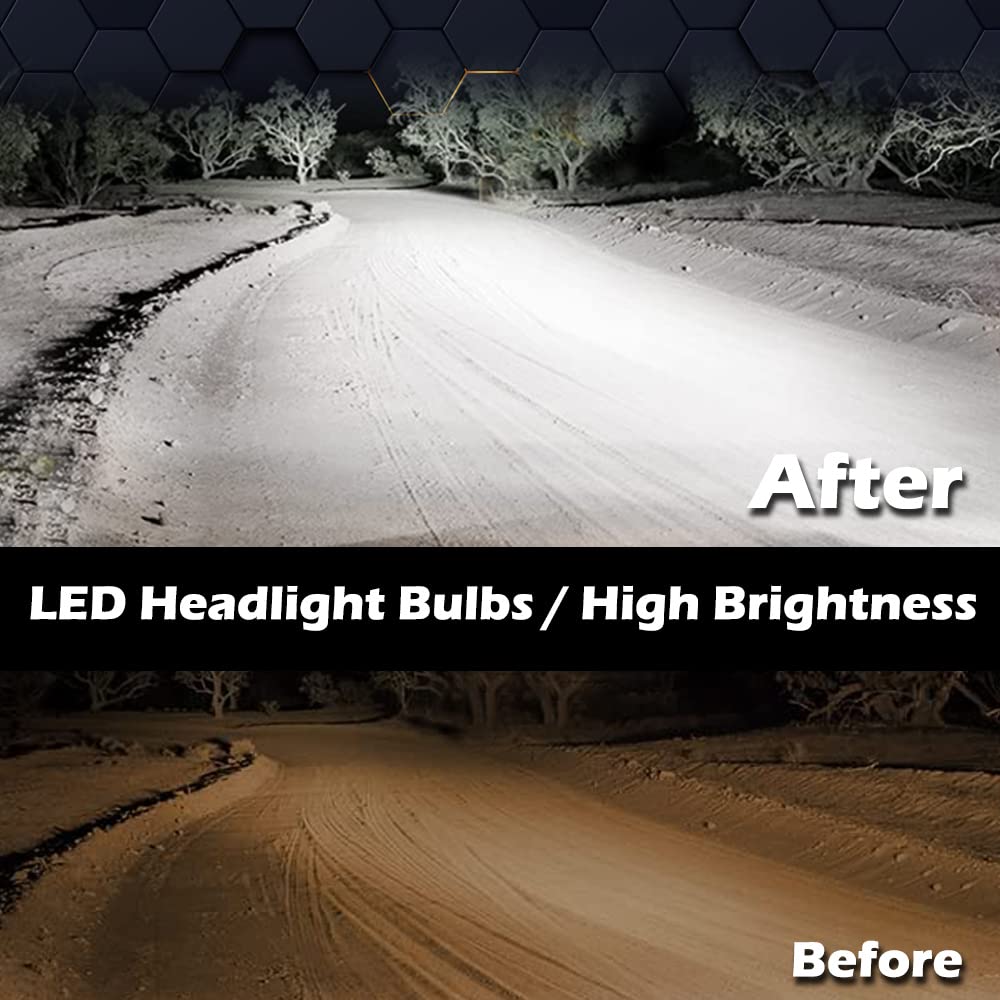 PIT66 LED Tube Dual Projector Headlight Assembly Compatible with 2007-2013 Chevy Avalanche Suburban 2500/2007-2014 Tahoe Suburban 1500 Headlamps Front Lights Smoke Lens Chrome Housing Clear Reflector