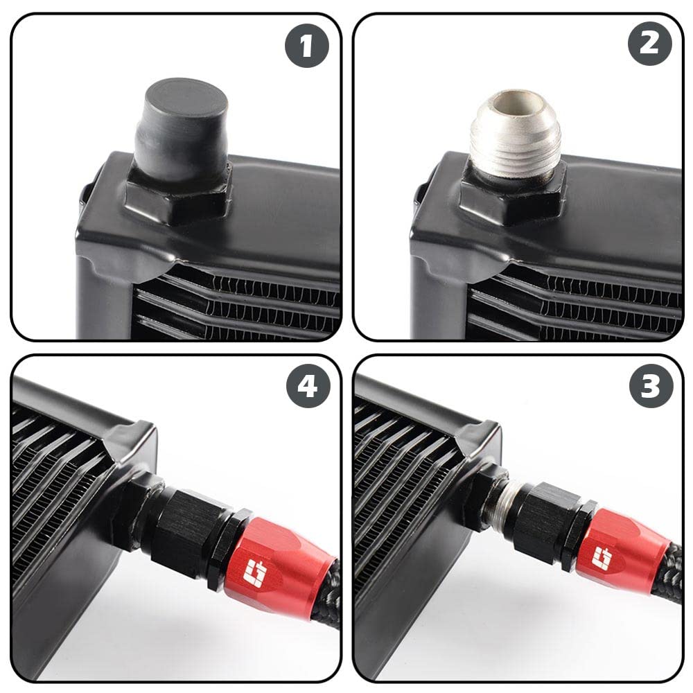 PIT66 25 Row Bolt On Oil Cooler Kit Upgrade Compatible with BMW 3 Series 335i E90 E92 N54