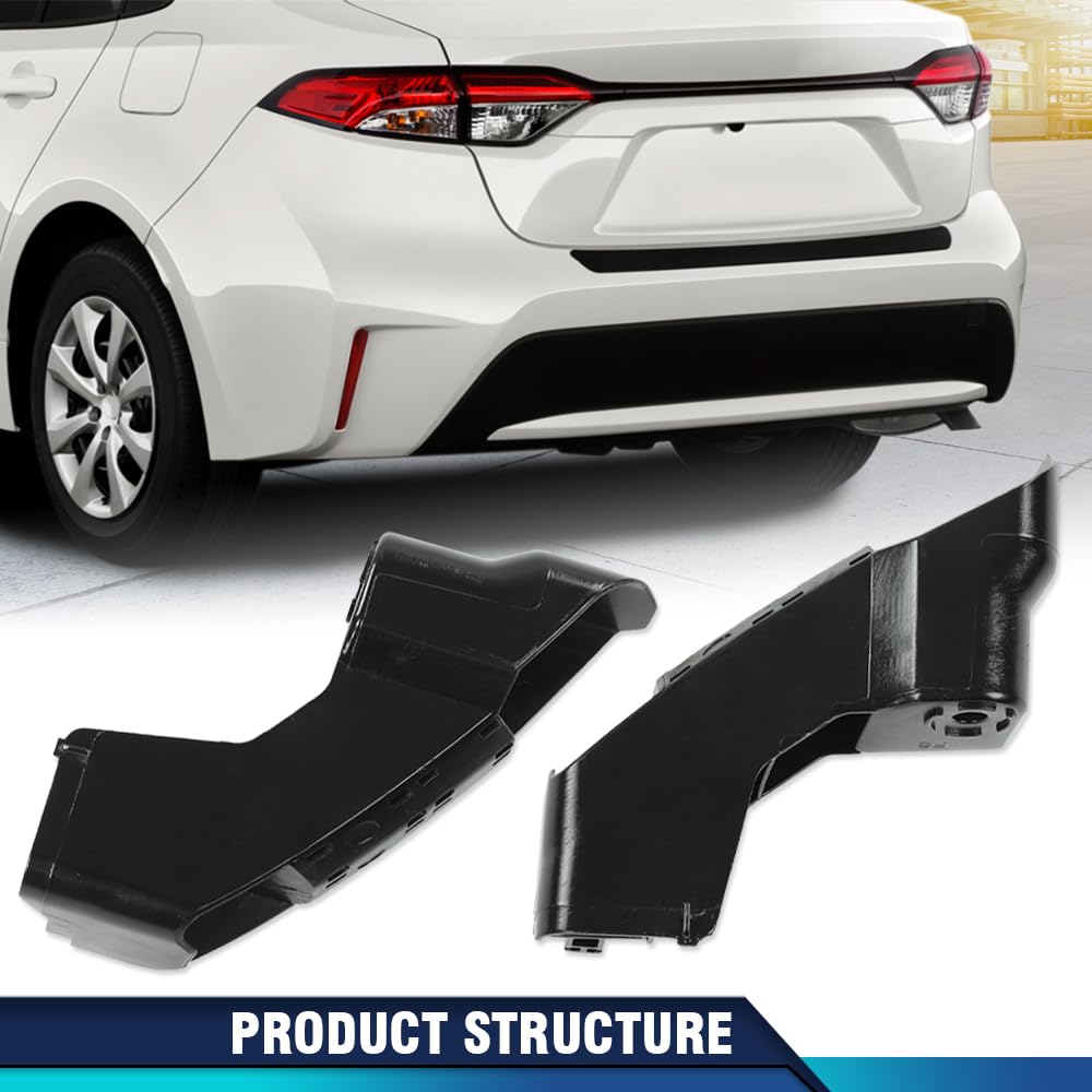 PIT66 Rear Bumper Retainer Brackets, Left Right Pair