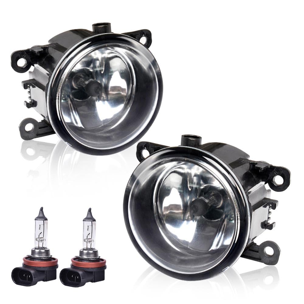 PIT66 Front Bumper Fog Light Compatible with Acura Honda Ford/Nissan Driver & Passenger Sides Fog Lamps 4F9Z15200AA