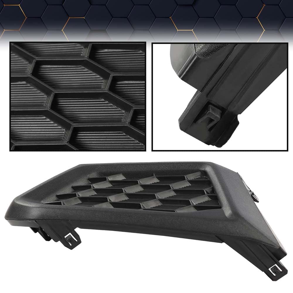 PIT66 Fog Light Cover Set Compatible with Nissan Altima S SR 2019-2021 622566CA0A, NI1039163, 622576CA0A, NI1038163 Left Driver And Right Passenger Side Black