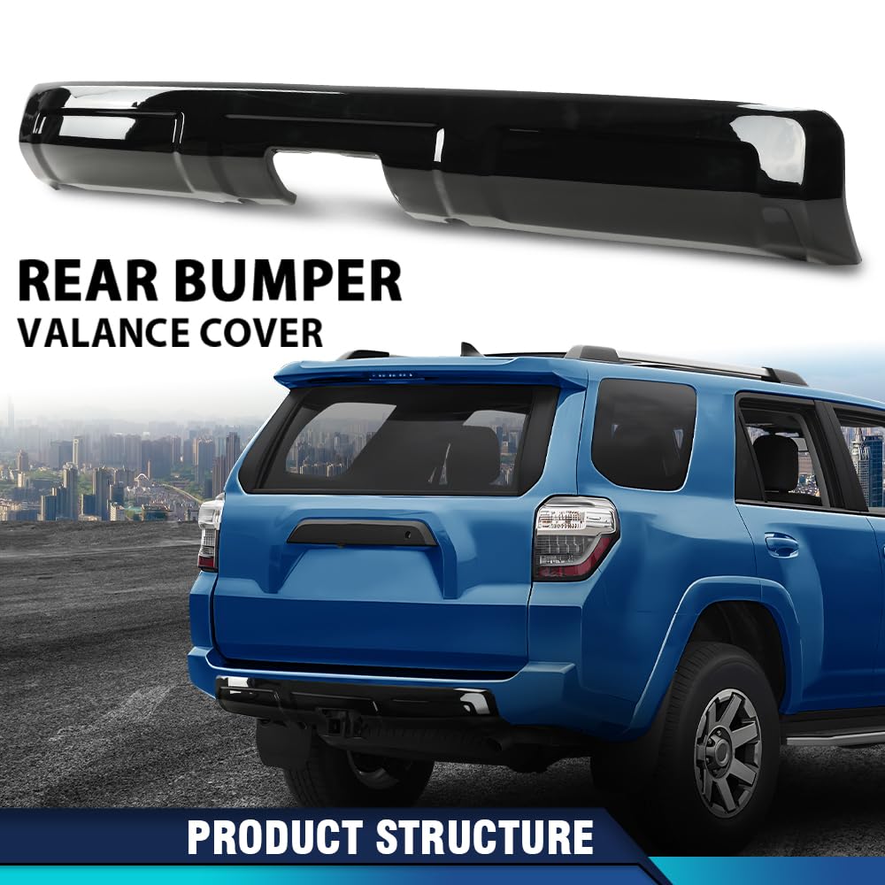 PIT66 Rear Bumper Valance Cover, Black