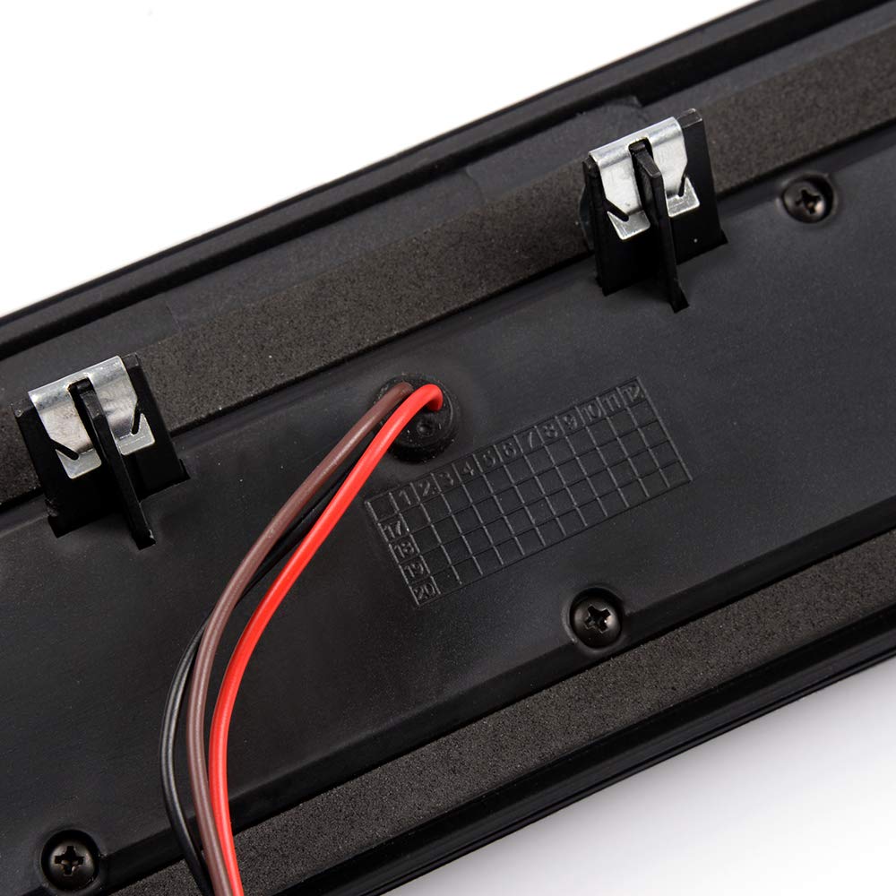 PIT66 LED 3rd Brake Lights, Compatible with 14-18 Chevy Silverado/14-18 GMC Sierra 1500 2500HD SILVERADO 3500/3500HD Third Brake Light Cargo Lamps Black Housing Smoky Lens