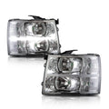 PIT66 LED Bar Headlights Fit 2007-2013 Chevy Silverado 1500/2500/3500 HD