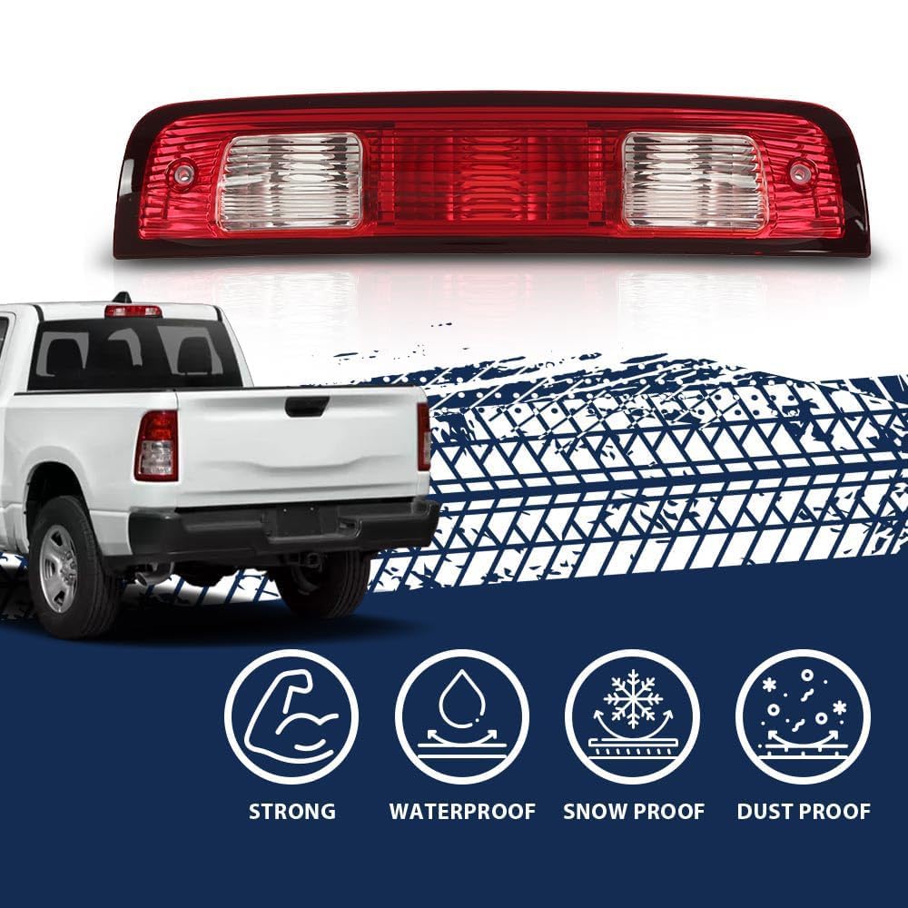 PIT66 3rd Brake Light Fit Dodge Ram 1500 2009-2017 w/Harness w/o Bulbs