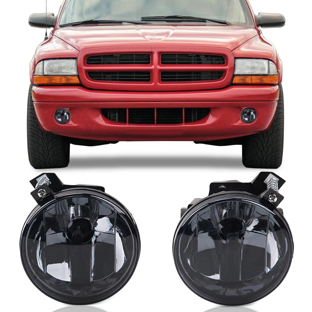 Speedmotor Front Bumper Fog Lights, Compatible with 2001-2003 Dakota R/T/2002,2004 Dakota SXT/2001-2004 Dakota/2001 Durango Base/2003 Durango SXT/2001-2003 Durango Driving Fog Light Lamps