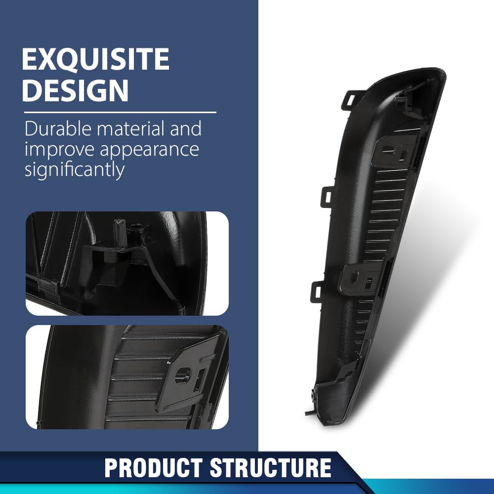 PIT66 Front Bumper Cover Molding Left Side Fog Light Cover Trim