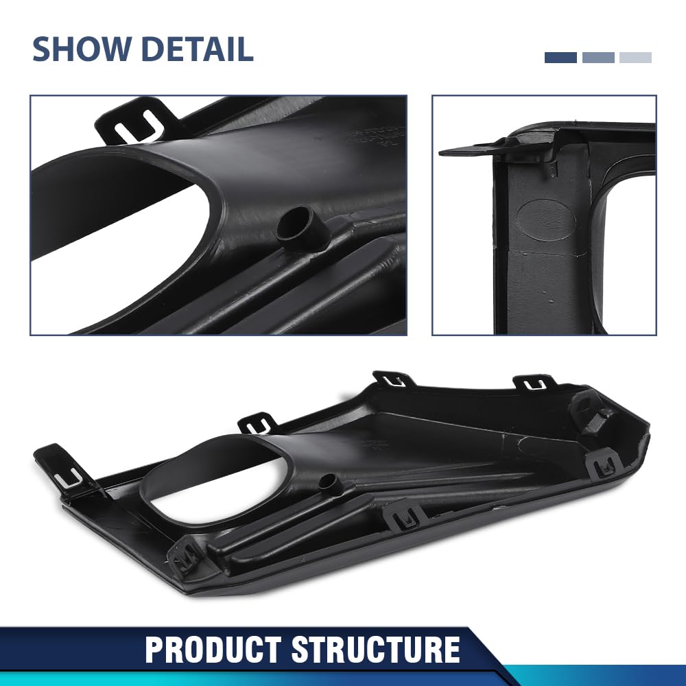 PIT66 Front Bumper Fog Light Bezels Lamp Cover Left Driver Side Black Compatible with Toyota RAV4 Adventure/TRD Off-Road 2019-2023 521280R170, 521270R170, TO1038226, TO1039226