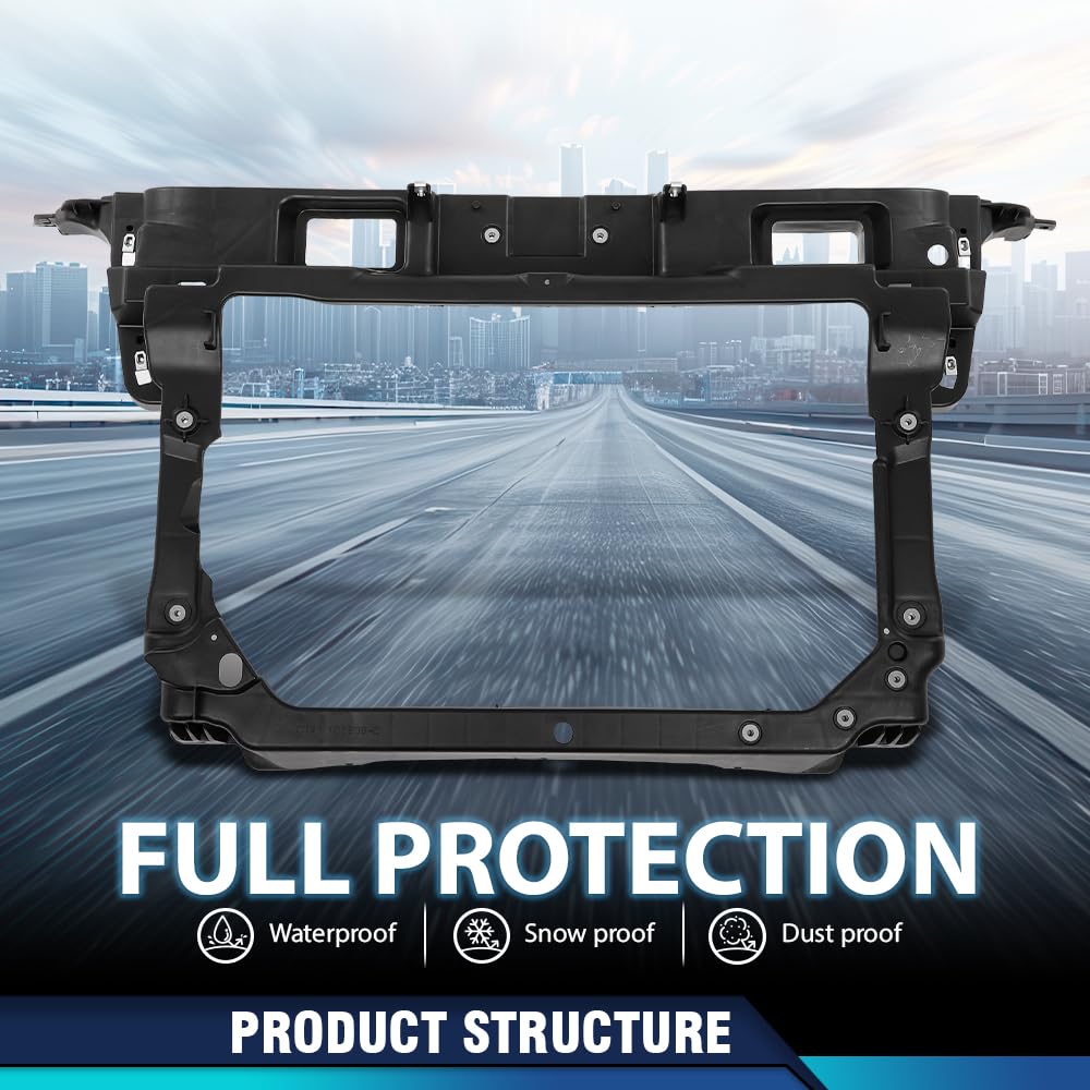 PIT66 Front Radiator Support Compatible with Ford Edge 2011 2012 2013 2014 CT4Z16138C, FO1225230 Black