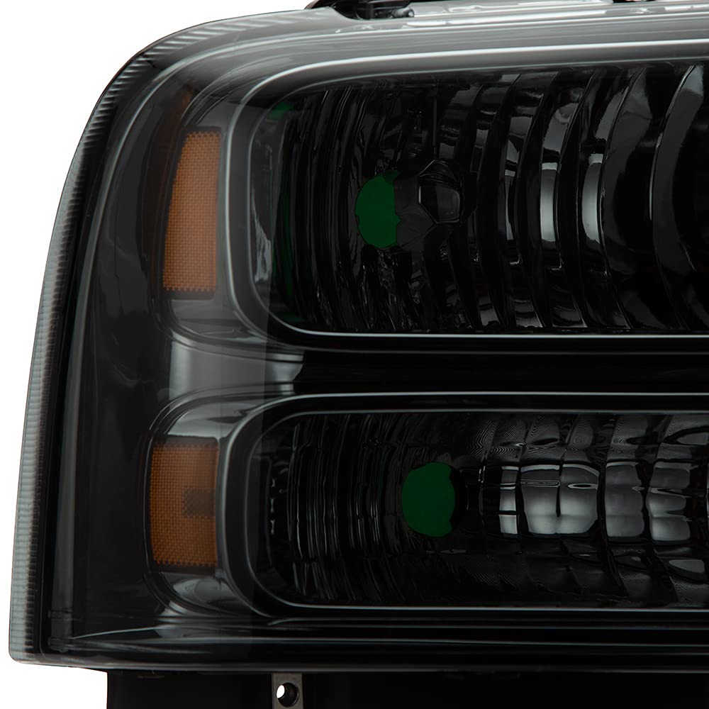 PIT66 Headlights Fit 2005-2007 Ford F250 F350 F450 F550 Super Duty
