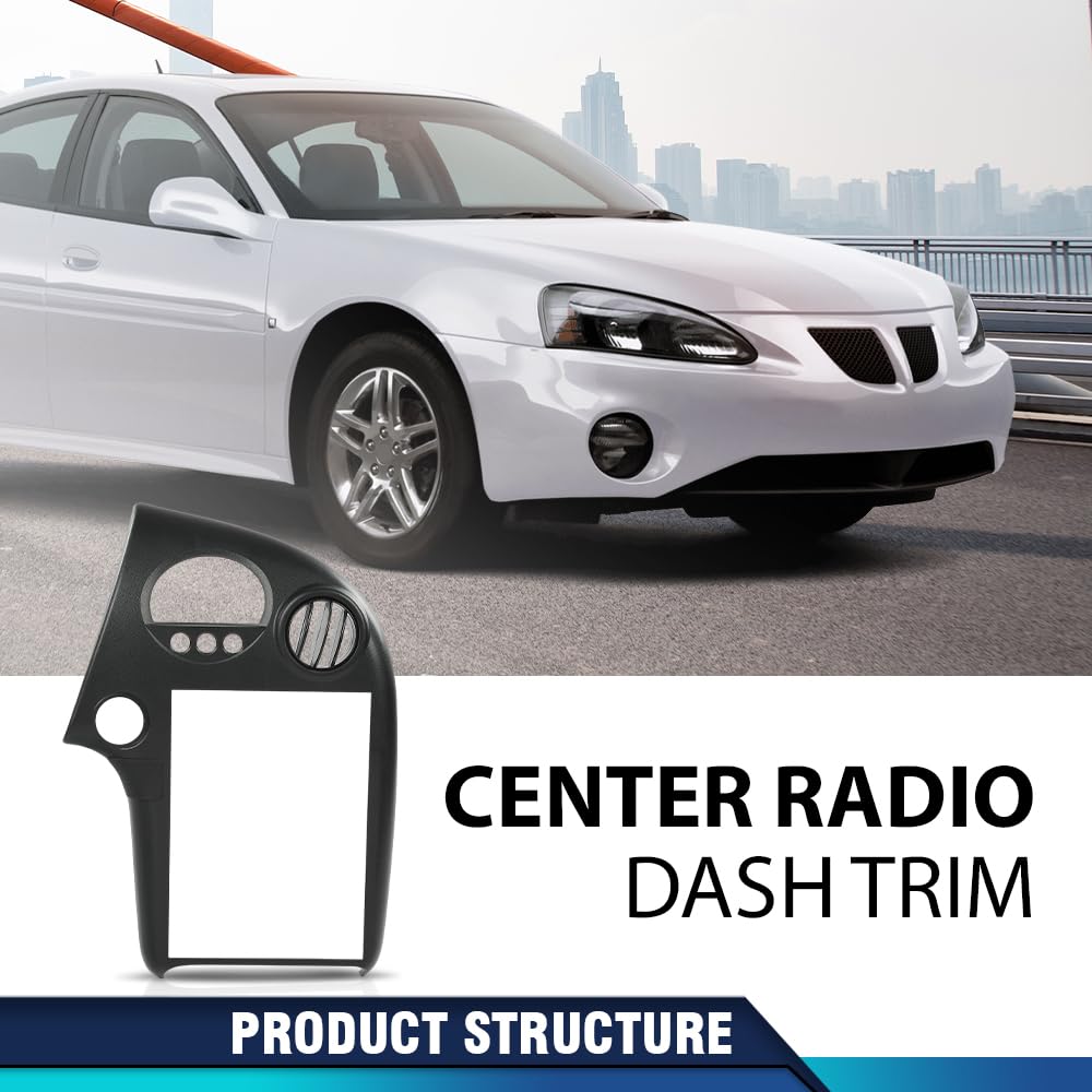 PIT66 Dash Radio Bezel Trim 3 Button Fit Pontiac Grand Prix 2004-2008