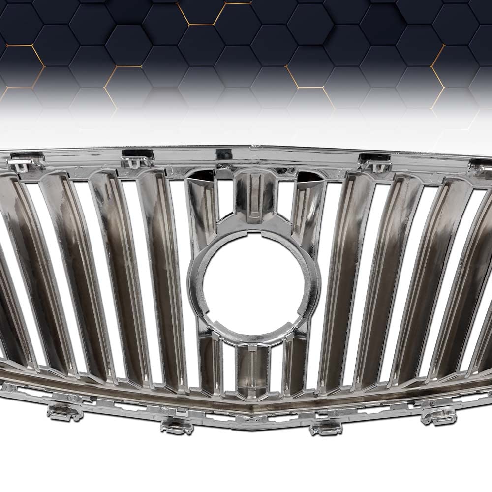PIT66 Front Upper Bumper Grille Assembly Fit Buick Verano 2012-2017, Chrome