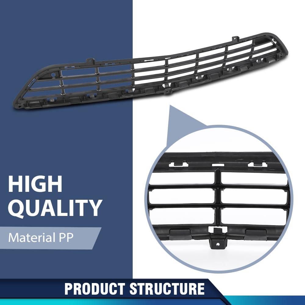PIT66 Front Bumper Face Bar Grille Compatible with Buick Encore 2013 2014 2015 2016 42334417, GM1036162 Black