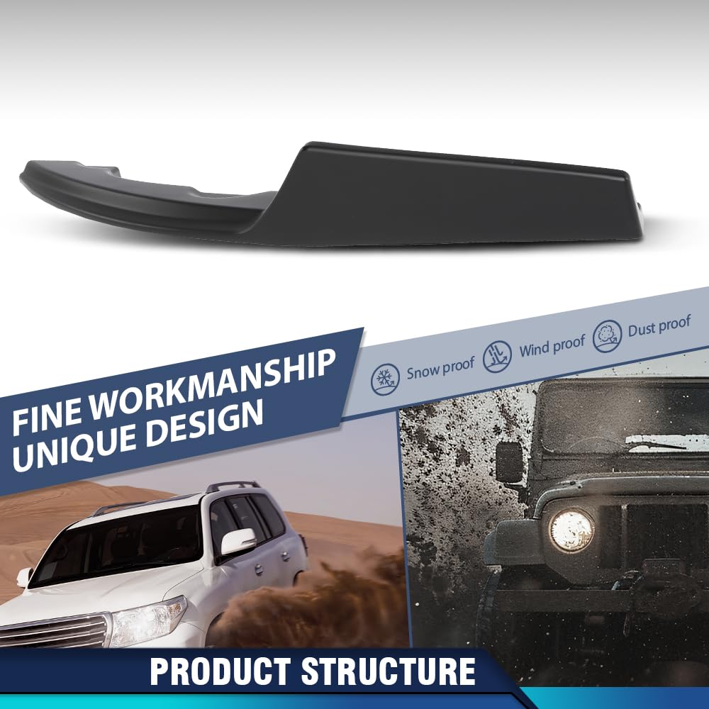 Pit66 Rear Bumper Side Skirt Lip Splitter Canard Black