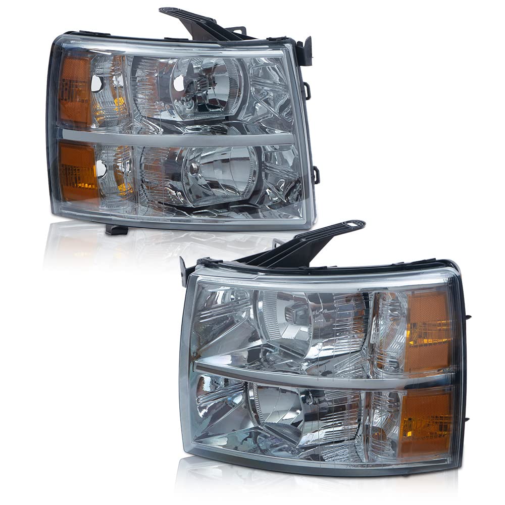 PIT66 Headlights Compatible With 07-13 Chevy Silverado