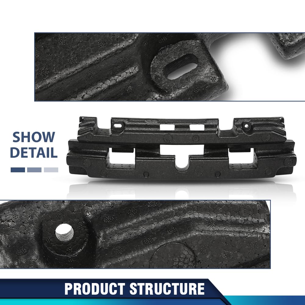 PIT66 Front Bumper Foam Energy Impact Absorber, Black