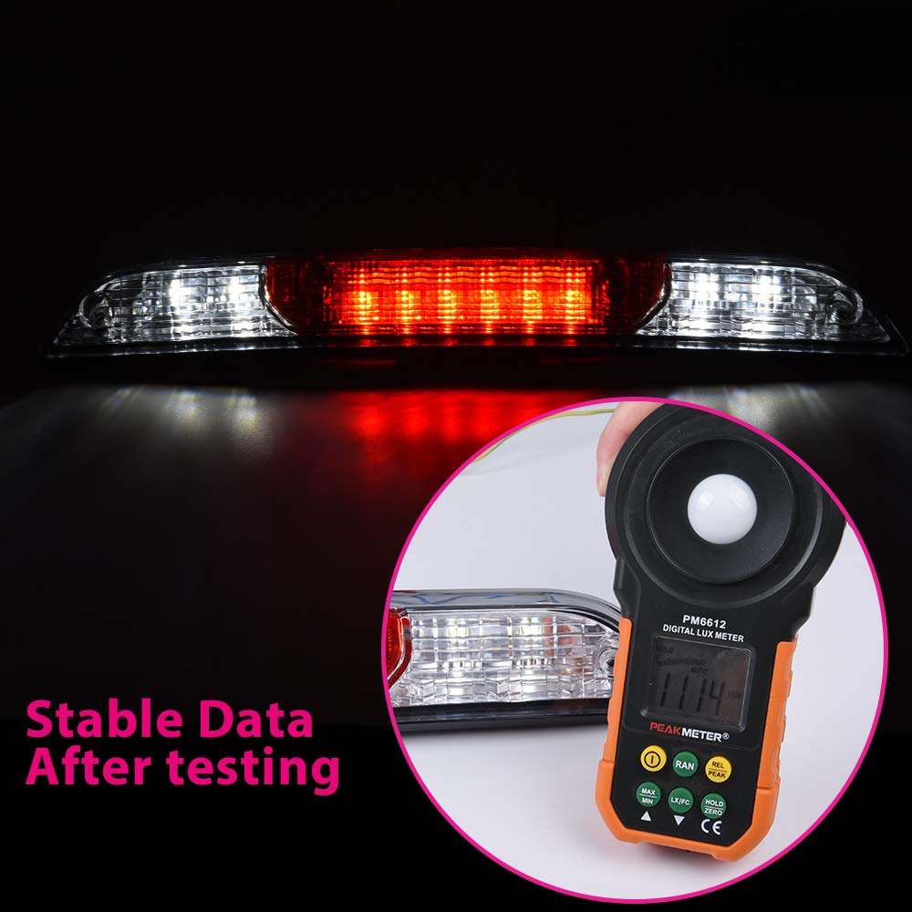 PIT66 LED 3rd Brake Light Fit 15-20 Ford F150 Super Duty Clear Housing