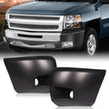 PIT66 Front Bumper Ends w/Fog Light Hole Fit 2007-2013 Chevy Silverado 1500