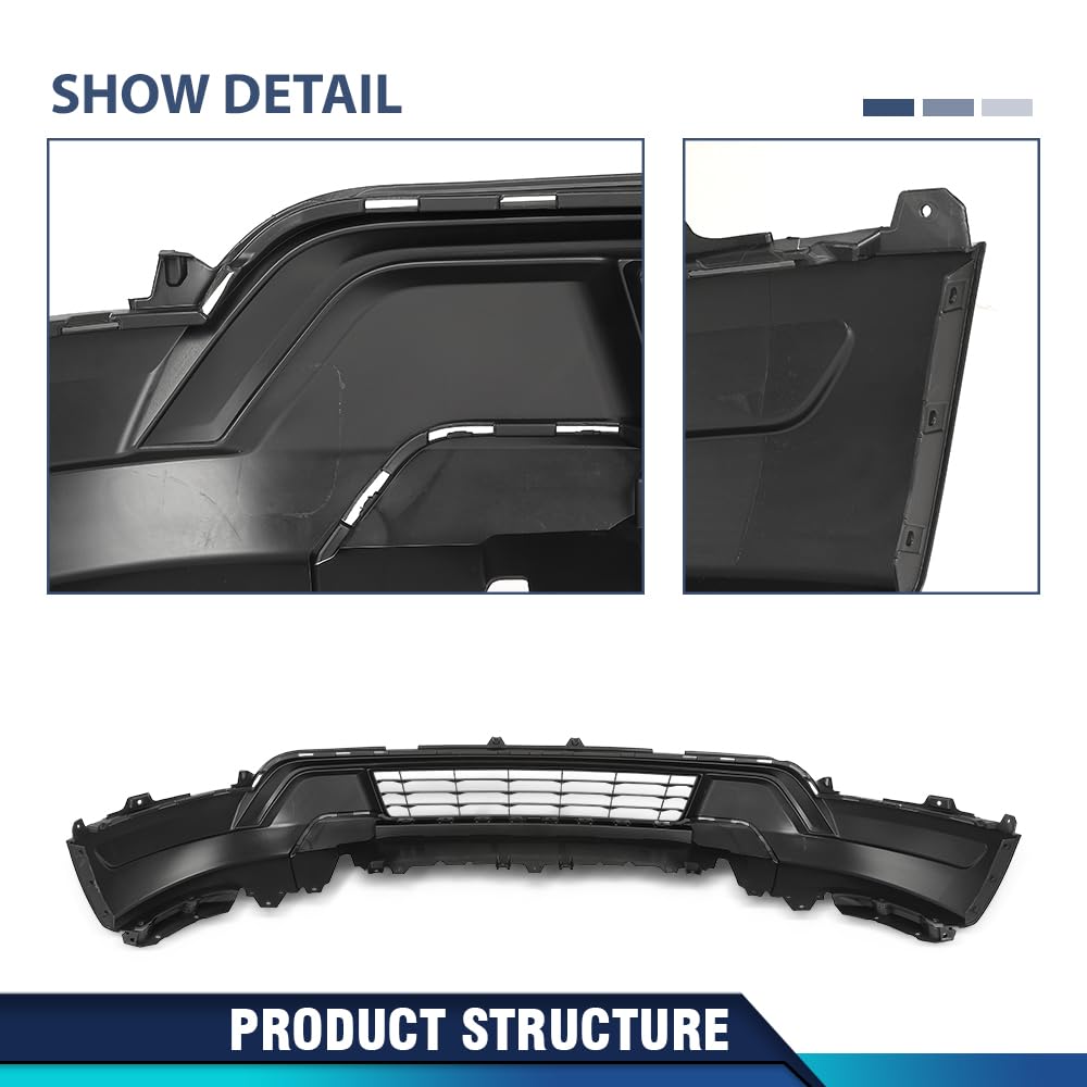 PIT66 PP Front Lower Bumper Fascia Fit Ford Explorer Base XLT 2018‑2019