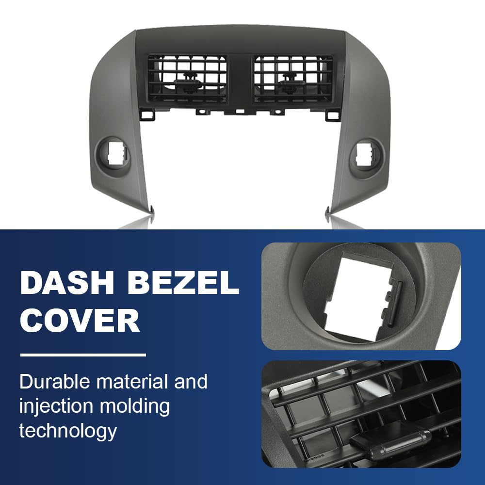 PIT66 Center Dash Air Vent Bezel Black Fit Toyota Rav4 2006-2012