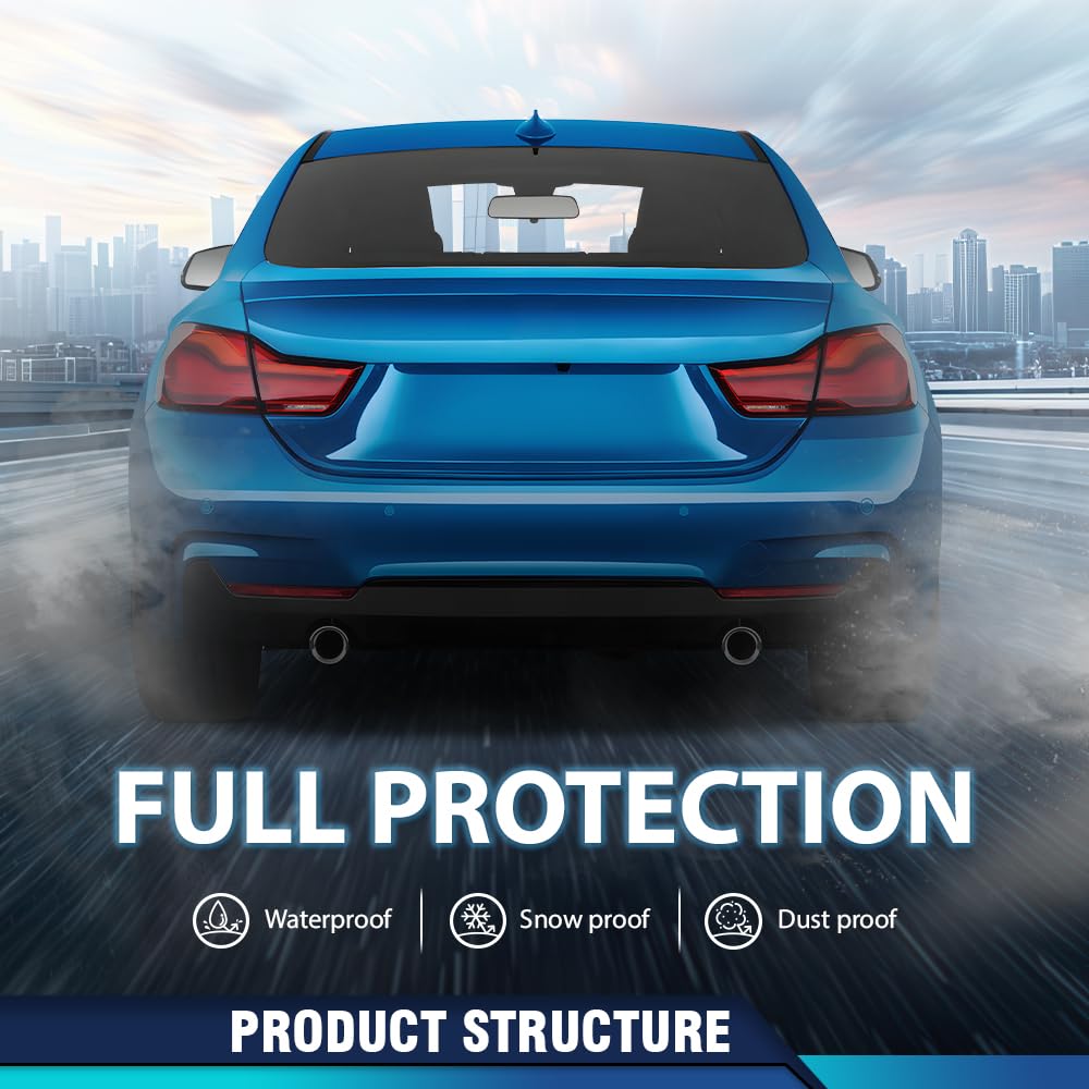 PIT66 Rear Bumper Reflector Left and Right Side Compatible with BMW 428i 430i 435i 440i Gran Coupe 2014-2020 with M Package BM1184107, BM1185107, 63147847233, 63147847234 Red Lens