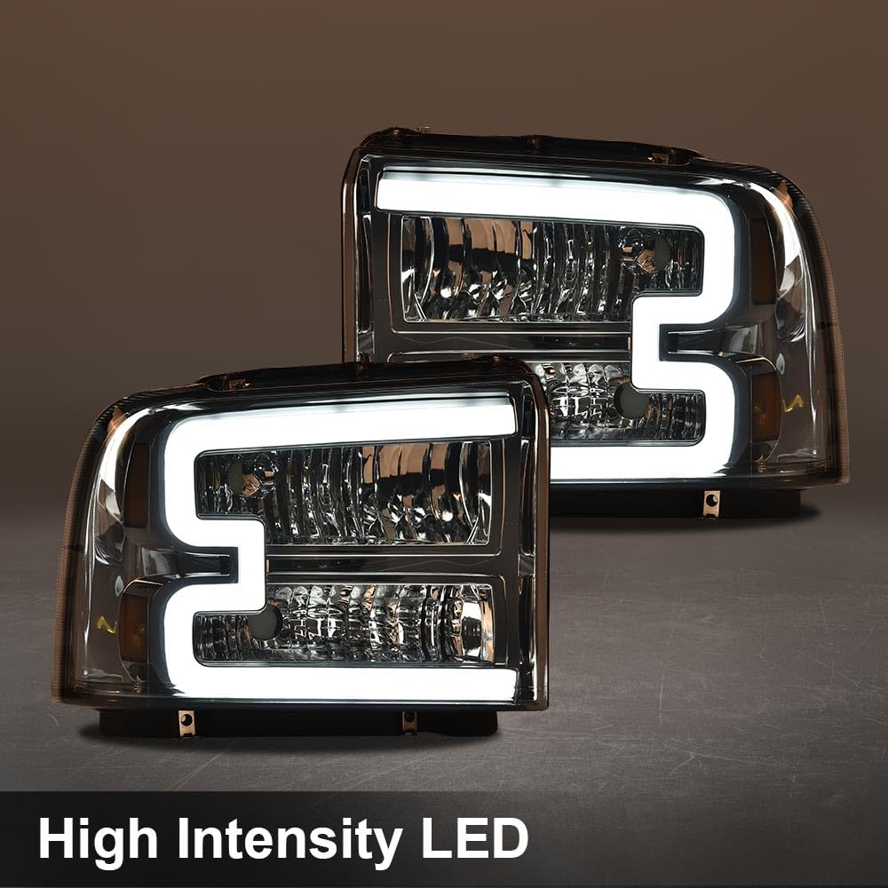 PIT66 LED Headlights Fit 2005-2007 Ford F250 F350 F450 F550 Super Duty