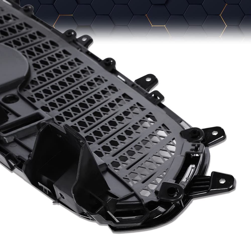 PIT66 Front Upper Grille Fit Buick Encore 2017-2019 Chrome Black