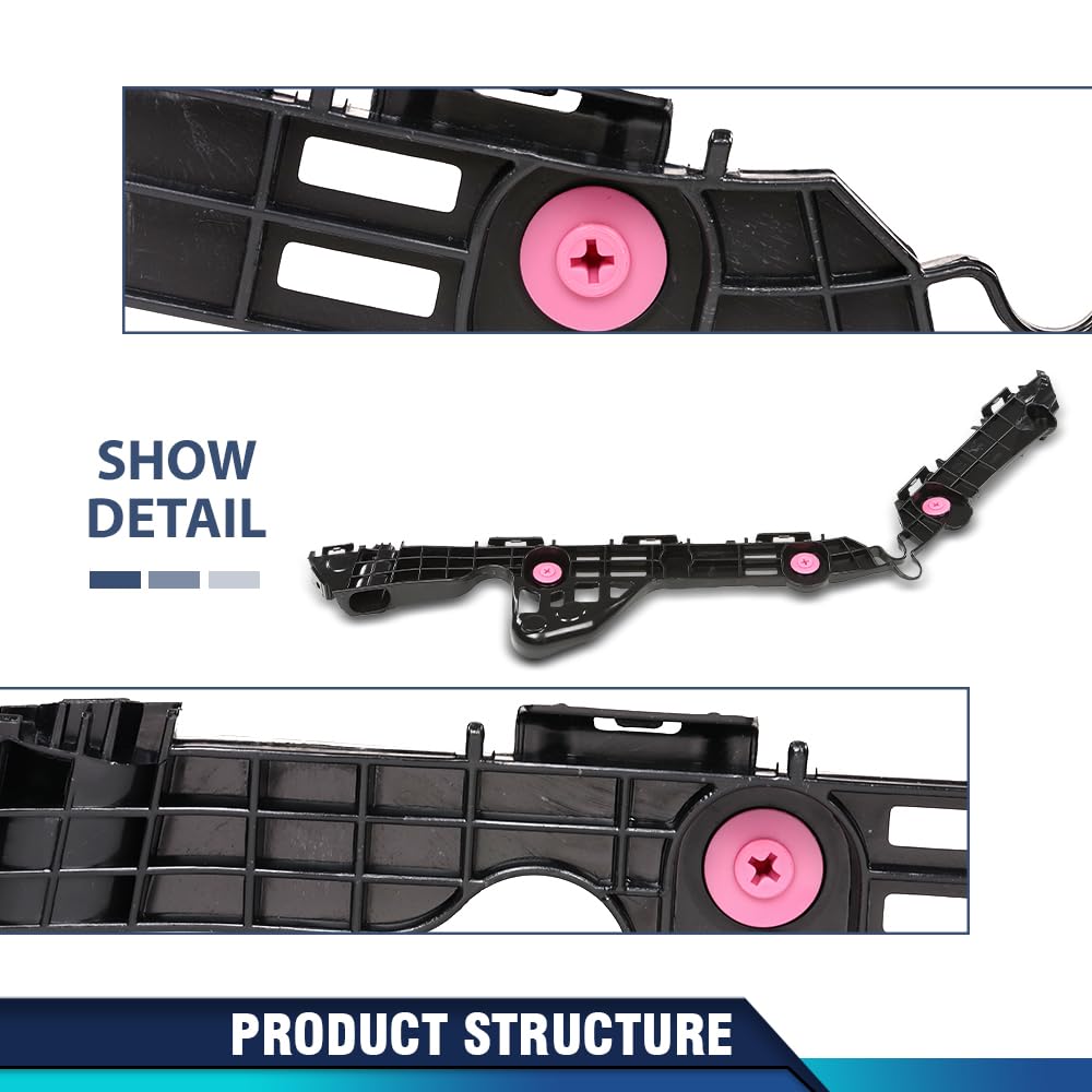 PIT66 Rear Bumper Retainer Support Bracket Driver Side, TO1132128 POM
