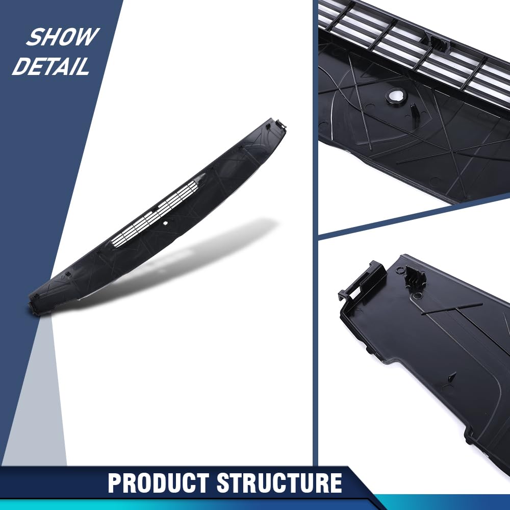 PIT66 Upper Dashboard Panel Fit Chevy Silverado GMC Sierra 2007-2013, Black