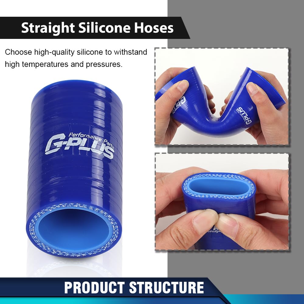 PIT66 High Temp Rubber Exhaust Clamp Compatible with Yamaha Blaster YFS200 1"ID Blue