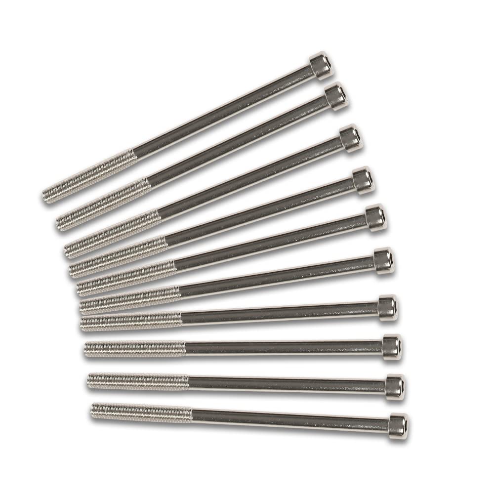 PIT66 Intake Manifold Bolts Stainless Steel Kit, Compatible with GEN III, IV LSX (LS1 LS2 LS3 LS6 LS7) Chevy V8 Engines
