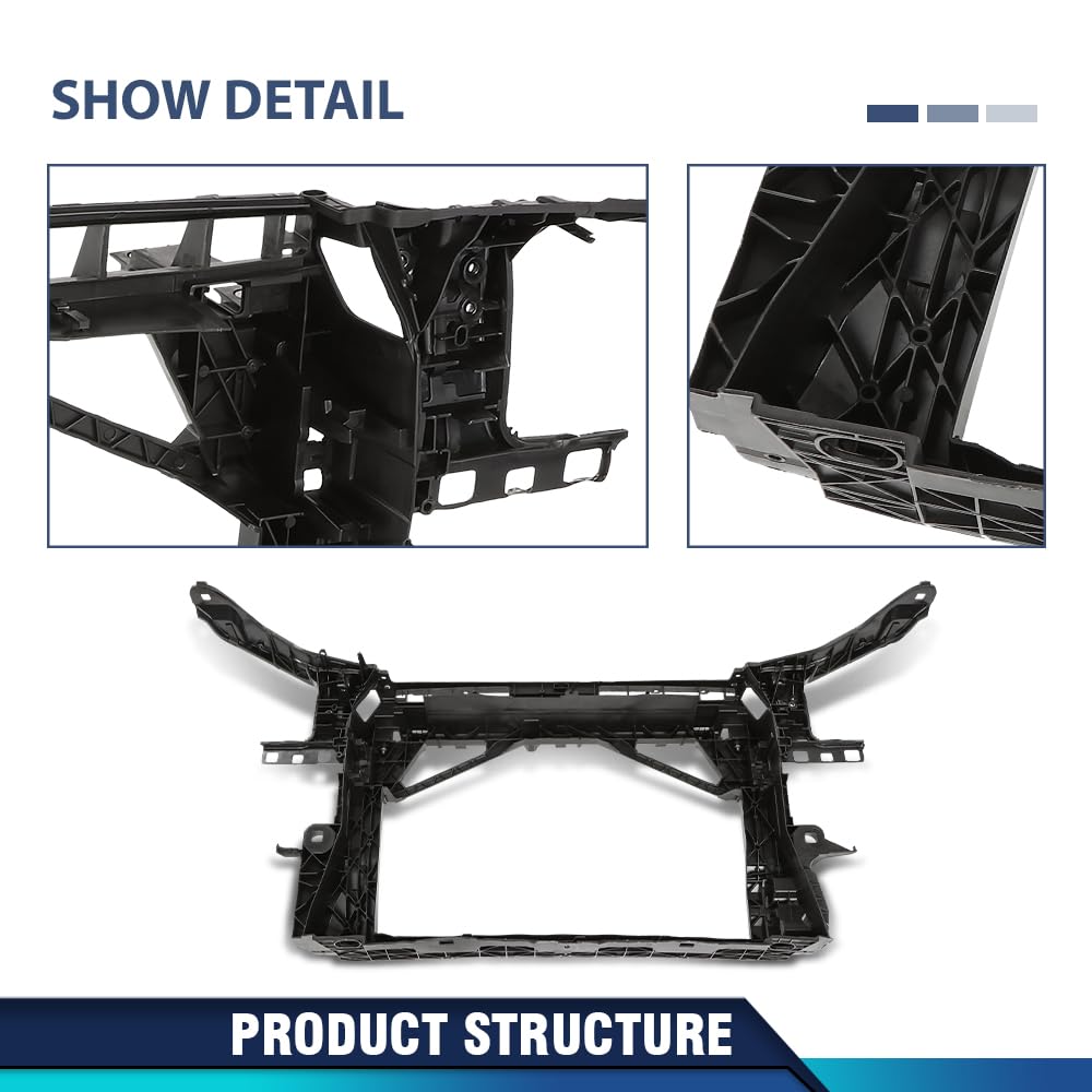 PIT66 Radiator Support Core Compatible with Audi A3/ A3 Quattro 2021-2024 PP Plastic