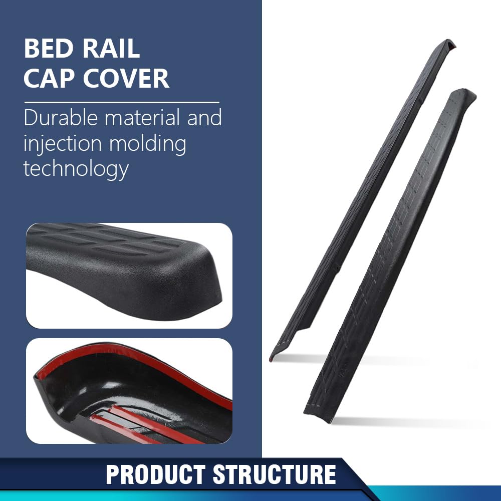 PIT66 5'8" Truck Bed Rail Cap Fit Chevy Silverado 1500 2007-2013