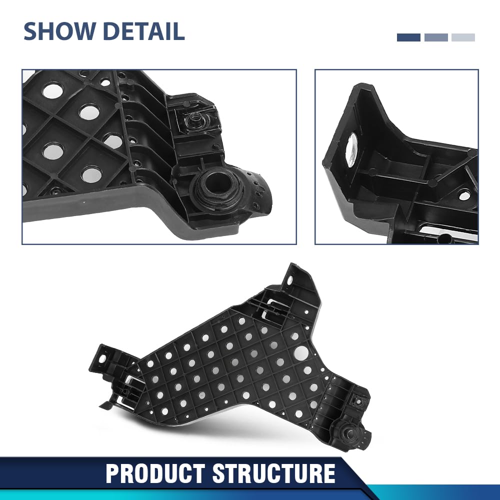 PIT66 Headlight Lamp Retainer Plate Bracket Left Driver Side Compatible with Audi Q3 Quattro 2013-2018 8U0941453 PP Plastic