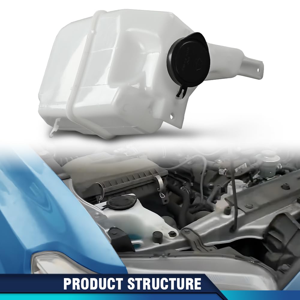 PIT66 White Windshield Tank Washer Reservoir with Pump Compatible with Toyota Tacoma TRD 2017-2020 TO1288228, 8531504100-PFM, 853160C060, 8533004011