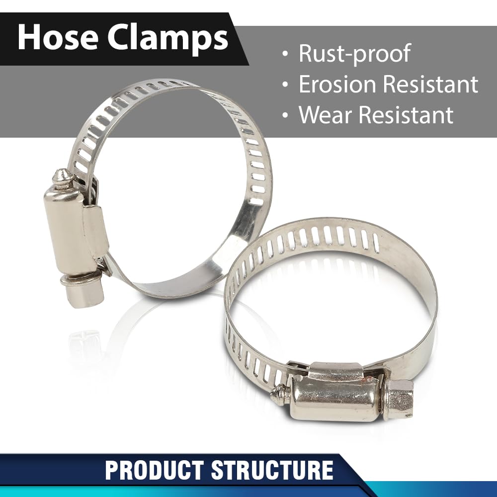PIT66 High Temp Rubber Exhaust Clamp Compatible with Yamaha Blaster YFS200 1"ID Blue