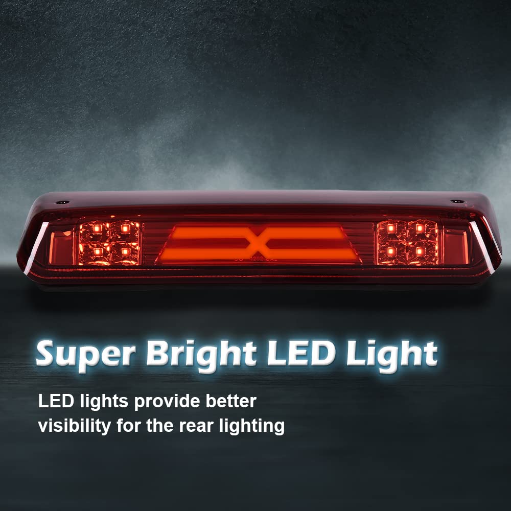 PIT66 LED 3rd Brake Light Fit 2004-2008 Ford F150 X Type Black Housing