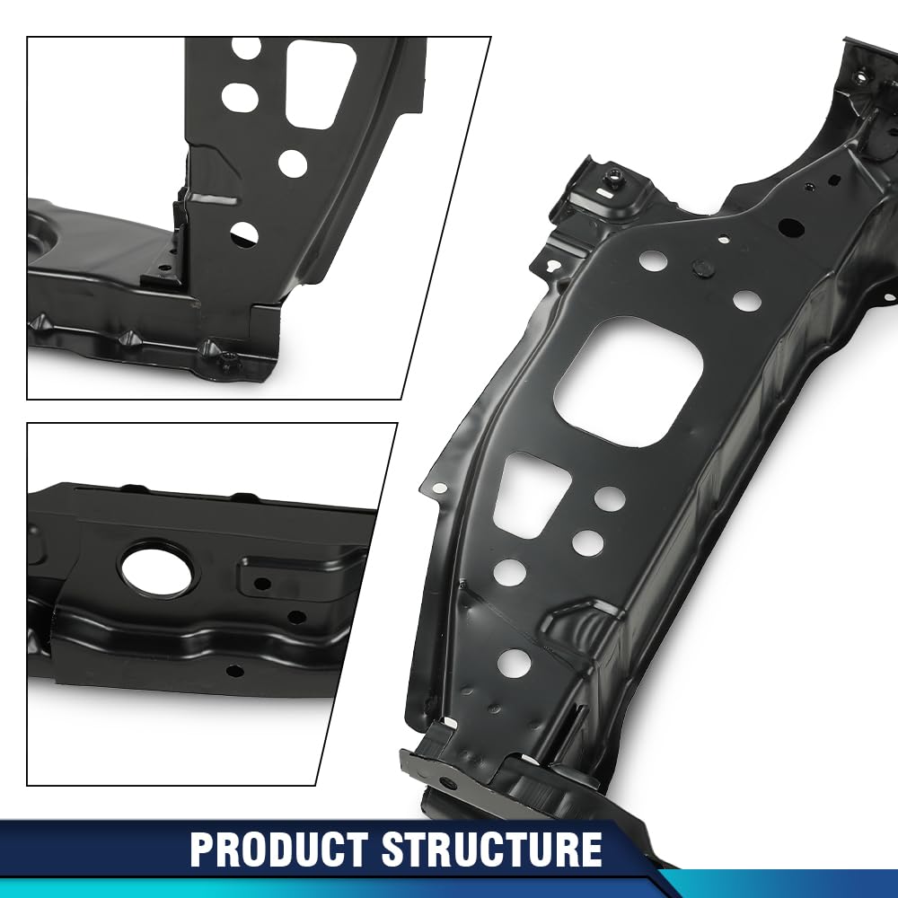 PIT66 Radiator Core Support Panel Compatible with Kia Rio 2018-2023 KI1225186, 64101H9000 Black