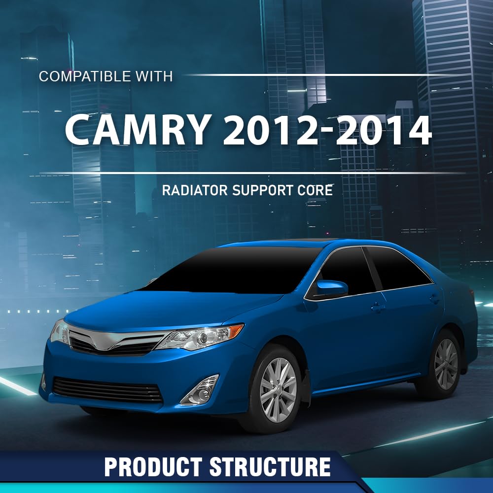 PIT66 Latch Support Radiator Support Core Compatible with Toyota Camry 2012-2014 5320806080, TO1233118