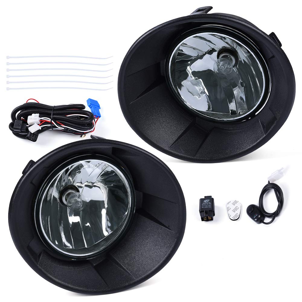 PIT66 Fog Lights, Compatible with 2010-2013 Chevy Camaro (Not Fit for ZL1 Models or RS (RALLY SPORT) Models) Smoky #GM1038118