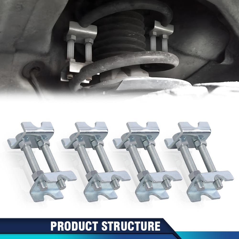 PIT66 4Pcs Coil Spring Lift Spacers Kit Strut Shocks Coil Spring Compressor 2-Way Adjustable Lift or Lower Spring Spacer