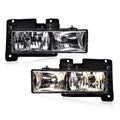 PIT66 Headlights Assembly Fit 1994-1998 Chevy C10 C/K 1500/2500/3500