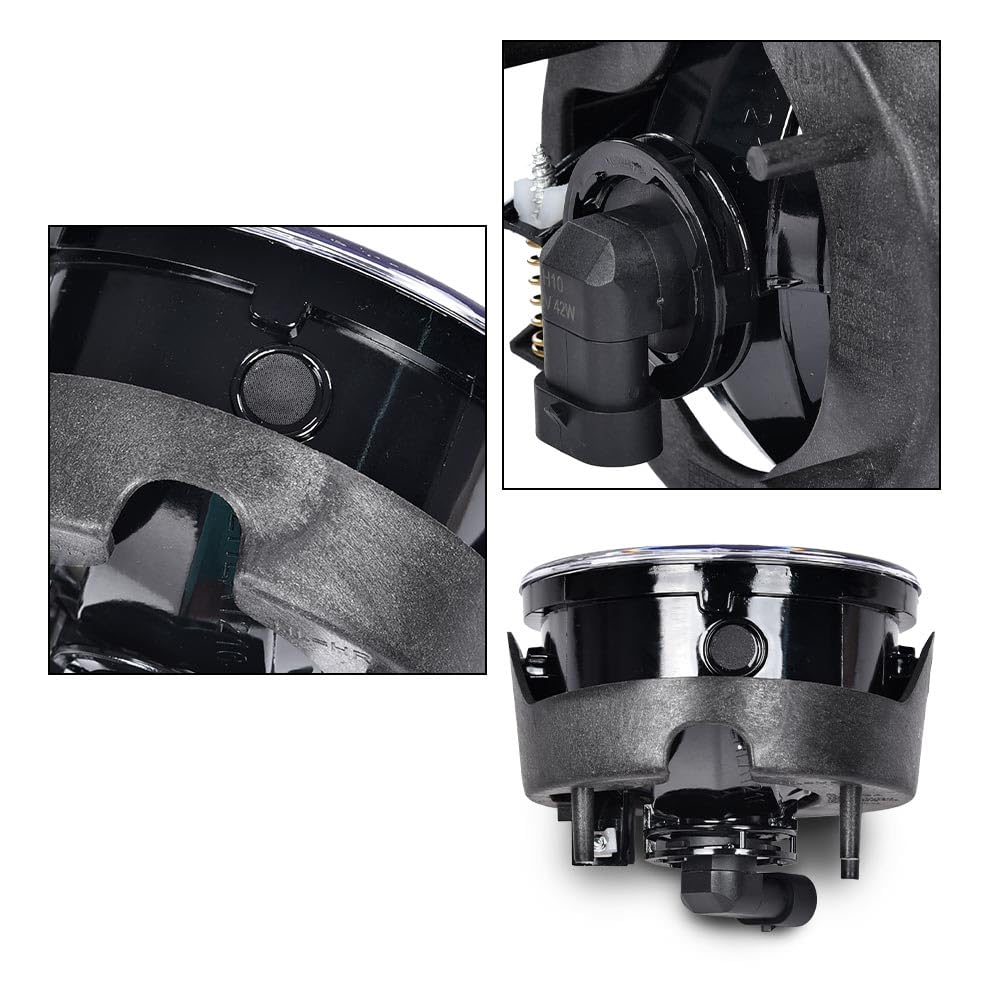 PIT66 Fog Light Compatible with Ford Ranger 2008-2011/Fit Ford Expedition 2007-2014 Fog Driving Lamp Assembly Clear Lens faros antiniebla
