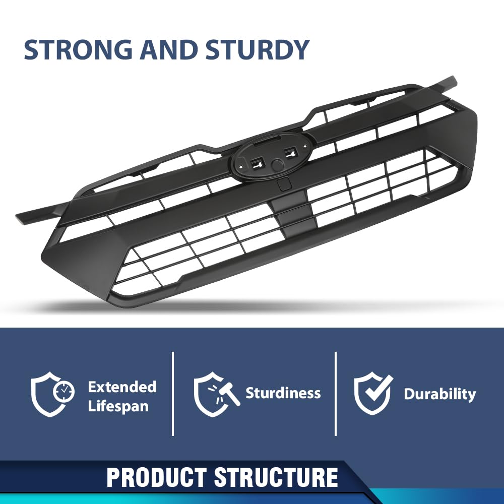 PIT66 Front Bumper Grille Grill Assembly Fit Subaru Crosstrek 2024 Black