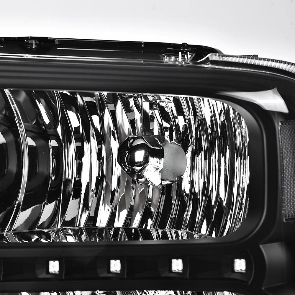 PIT66 LED Point Headlight Fit 2005-2007 Ford F250 F350 F450 F550 Super Duty