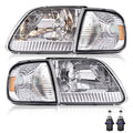 PIT66 Headlights Assembly Fit 1997-2003 Ford F150, 04 F150 Heritage