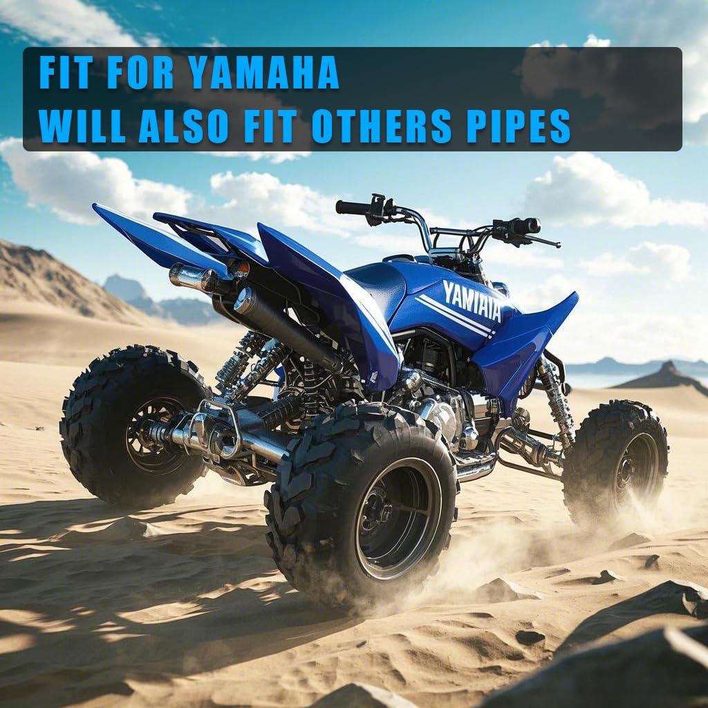 PIT66 High Temp Rubber Exhaust Clamp Compatible with Yamaha Blaster YFS200 1"ID Blue